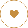 Gold Heart Icon